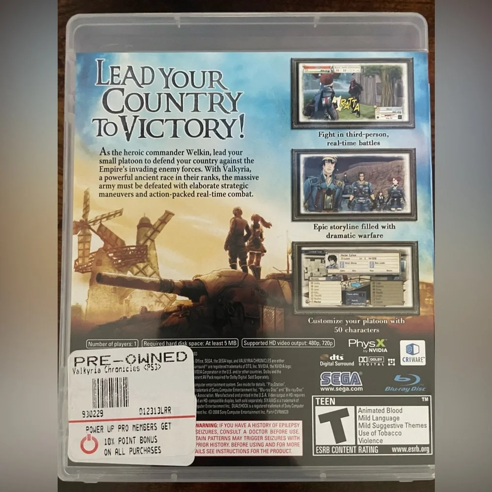 Valkyria Chronicles (Sony PlayStation 3, 2008)